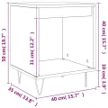 Tables de chevet 2 pcs blanc 40x35x50 cm bois d’ingénierie