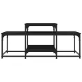 Table basse noir 102x60x45 cm bois d'ingénierie