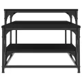 Table basse noir 102x60x45 cm bois d'ingénierie