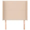 Tête de lit avec oreilles Cappuccino 93x16x118/128cm Similicuir