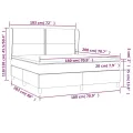 cadre de lit avec matelas Blanc 180x200cm Similicuir
