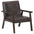 Fauteuil Gris Cuir véritable
