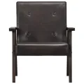 Fauteuil Gris Cuir véritable
