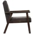 Fauteuil Gris Cuir véritable
