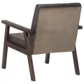 Fauteuil Gris Cuir véritable