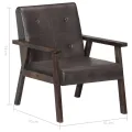 Fauteuil Gris Cuir véritable