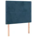 Têtes de lit 2 pcs Bleu foncé 80x5x78/88 cm Velours