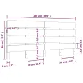 Tête de lit Blanc 180x3x80 cm Bois massif de pin