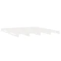 Cadre de lit Blanc 180x200 cm Bois de pin massif Super King