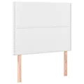 cadre de lit avec matelas Blanc 80x200 cm Similicuir