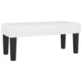 cadre de lit avec matelas Blanc 80x200 cm Similicuir