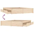 Cadre de lit avec tiroirs 180x200 cm Super King