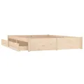 Cadre de lit avec tiroirs 180x200 cm Super King