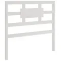 Cadre de lit Blanc Bois massif 90x190 cm Simple