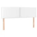 cadre de lit avec matelas Blanc 140x190cm Similicuir
