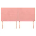 Têtes de lit 4 pcs Rose 80x5x78/88 cm Velours