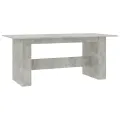 Table de salle à manger Gris béton 180x90x76 cm Aggloméré
