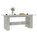 Table de salle à manger Gris béton 180x90x76 cm Aggloméré