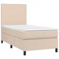 cadre de lit avec matelas Cappuccino 80x200 cm