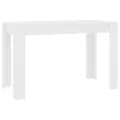 Table de salle à manger Blanc 120 x 60 x 76 cm Aggloméré