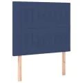 Cadre de lit avec tête de lit Bleu 80x200 cm Tissu