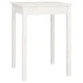 Table à manger Blanc 55x55x75 cm Bois massif de pin