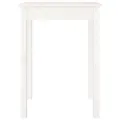 Table à manger Blanc 55x55x75 cm Bois massif de pin