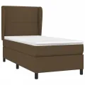 cadre de lit avec matelas Marron foncé 80x200 cm
