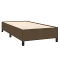 cadre de lit avec matelas Marron foncé 80x200 cm