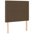 cadre de lit avec matelas Marron foncé 80x200 cm