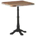 Table de bistro 60x60x76 cm Bois massif de récupération