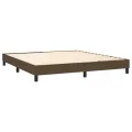 cadre de lit avec matelas Marron foncé 180x200 cm