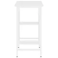 Bureau d'ordinateur Blanc 80x40x72 cm MDF et métal