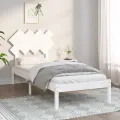 Cadre de lit Blanc 90x190 cm Simple Bois massif