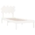 Cadre de lit Blanc 90x190 cm Simple Bois massif