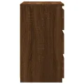 Tables de chevet 2pcs Chêne marron 40x35x62,5cm Bois ingénierie