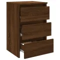 Tables de chevet 2pcs Chêne marron 40x35x62,5cm Bois ingénierie