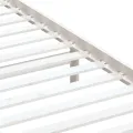 Cadre de lit Blanc Bois massif 90x190 cm Simple