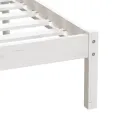 Cadre de lit Blanc Bois massif 90x190 cm Simple