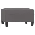 Repose-pied Gris 70x55x41 cm Similicuir