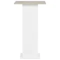 Table de bar Blanc et béton 60x60x110 cm