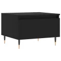 Tables basses 2 pcs noir 50x46x35 cm bois d'ingénierie