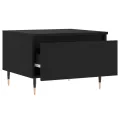 Tables basses 2 pcs noir 50x46x35 cm bois d'ingénierie