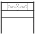 Tête de lit métal noir 80 cm