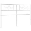 Tête de lit métal blanc 120 cm