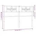 Tête de lit métal blanc 120 cm