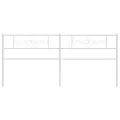 Tête de lit métal blanc 193 cm