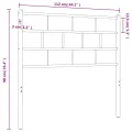 Tête de lit métal noir 107 cm