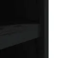 Armoires de cuisine d'extérieur 2 pcs noir bois de pin massif