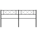 Tête de lit métal noir 200 cm